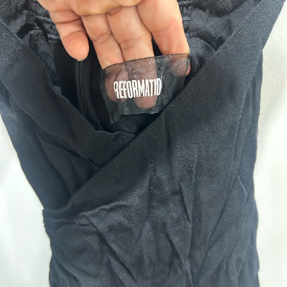 Reformation Sayulita Cut Out Wrap Mini Dress - Picture 5 of 6